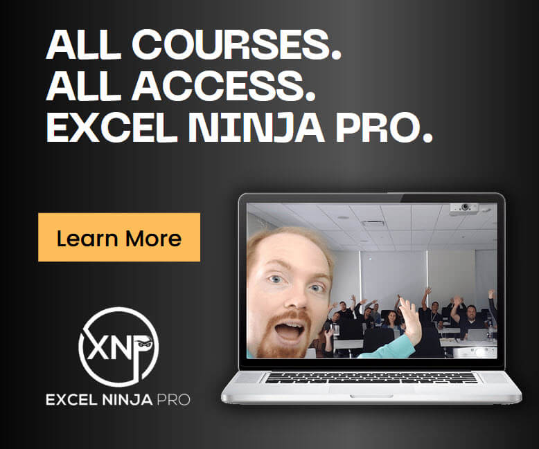 Get Excel Ninja Pro